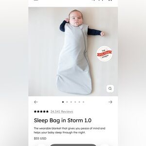 Kyte BABY Sleep Bag in Light Gray